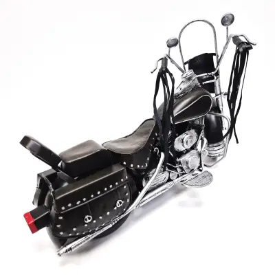Motocicleta epoca, negru, din metal, model 12-17